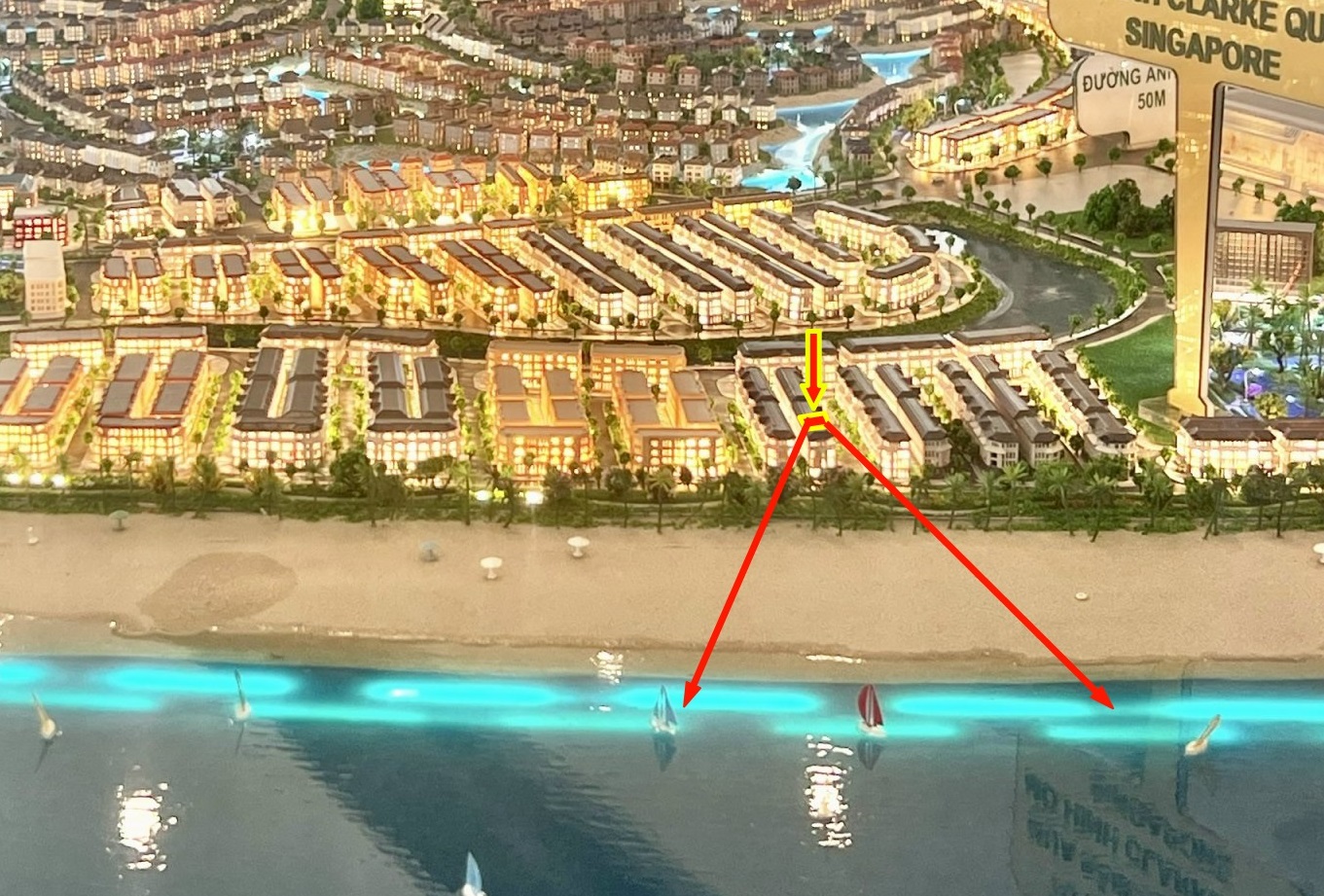 Duy nhất căn nhà phố 75m2 view biển, Phố Clarke Quay sầm uất, bàn giao sớm_khai thác dòng tiền ngay